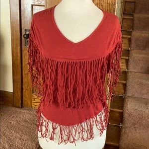 MADE IN ITALY Couture Fringe Tee